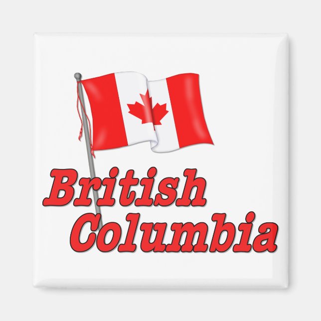 Canada Flag - British Columbia Magnet (Front)