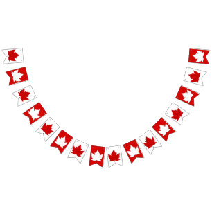 Canada Flag Bunting Banners Canada Day Decorations