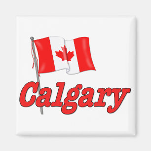 Canada Flag - Calgary Magnet