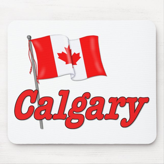 Canada Flag - Calgary Mouse Pad (Front)