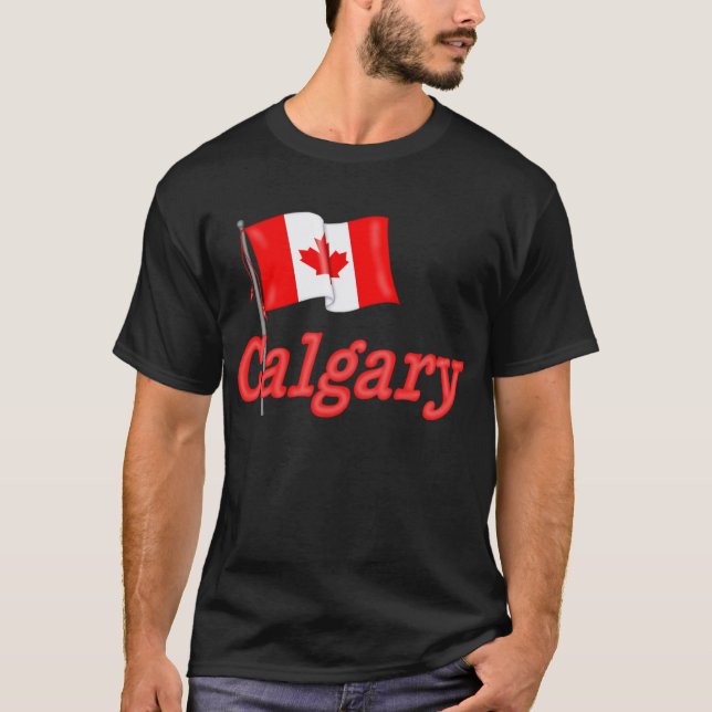 Canada Flag - Calgary T-Shirt (Front)