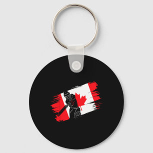 Canada Flag Canada Cricket Fan Player Coach Umpire Key Ring