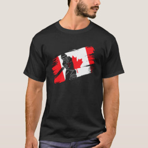 Canada Flag Canada Cricket Fan Player Coach Umpire T-Shirt