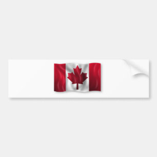 Canada Flag Canadian Country Emblem Leaf Maple Bumper Sticker