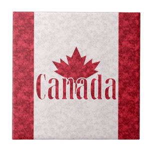 Canada, flag ceramic tile