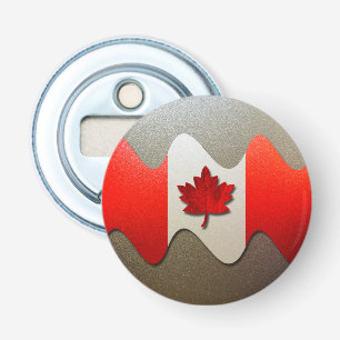 Canada Flag-Chrome by Shirley Taylor Bottle Opener