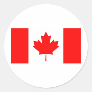Canada Flag Classic Round Sticker