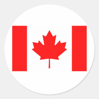 Canada Flag Classic Round Sticker