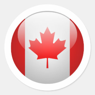 Canada Flag Classic Round Sticker