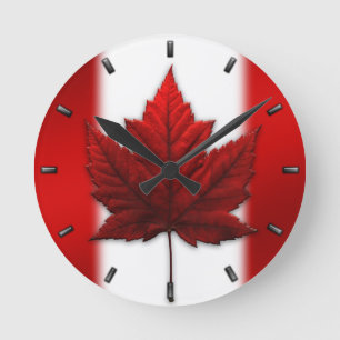 Canada Flag Clock Canada Souvenir Wall Clocks Gift