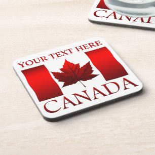 Canada Flag Coasters Personalised Canada Coaster