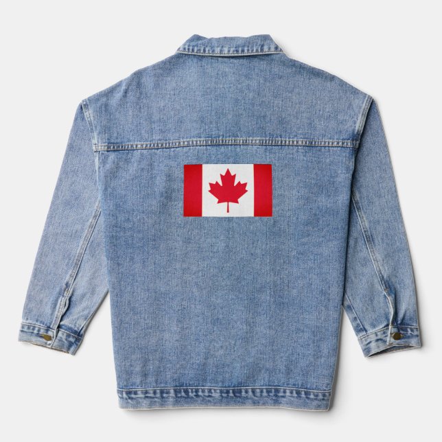 CANADA FLAG DENIM JACKET (Back)