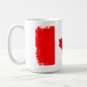 Canada flag distressed  coffee mug