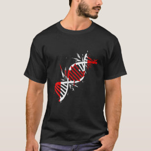 Canada Flag DNA Molecule Canadian Roots Maple Leaf T-Shirt