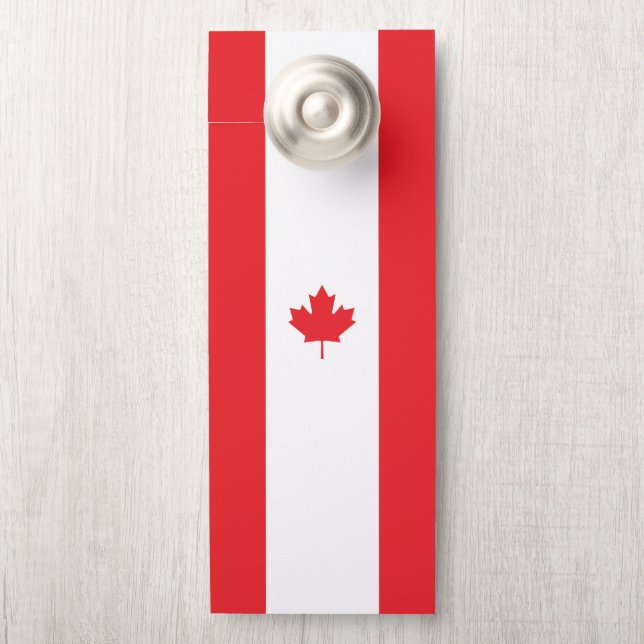 Canada flag door hanger (On Knob)