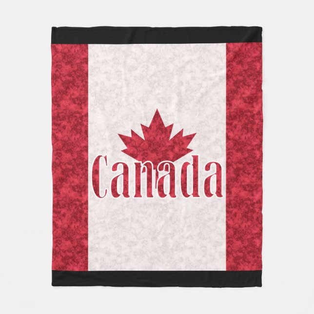 Canada, flag fleece blanket (Front)