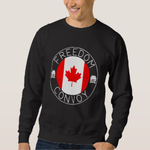 Canada Flag Freedom Convoy 2022 Canadian Trucker M Sweatshirt