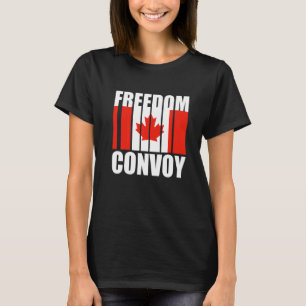 Canada Flag Freedom Convoy 2022 Canadian Trucker M T-Shirt