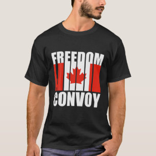 Canada Flag Freedom Convoy 2022 Canadian Trucker M T-Shirt