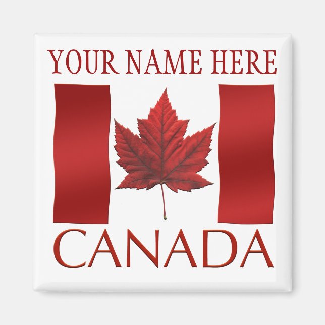 Canada Flag Fridge Magnet Canada Maple Leaf Magnet (Front)