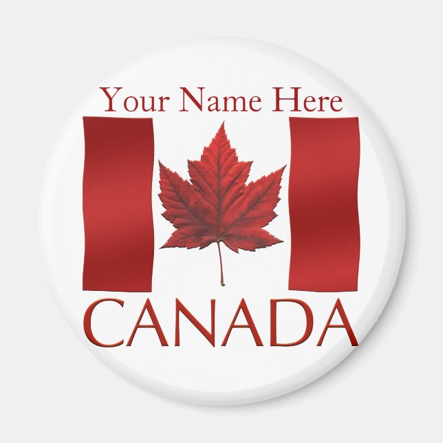 Canada Flag Fridge Magnet Canada Maple Leaf Magnet (Front)