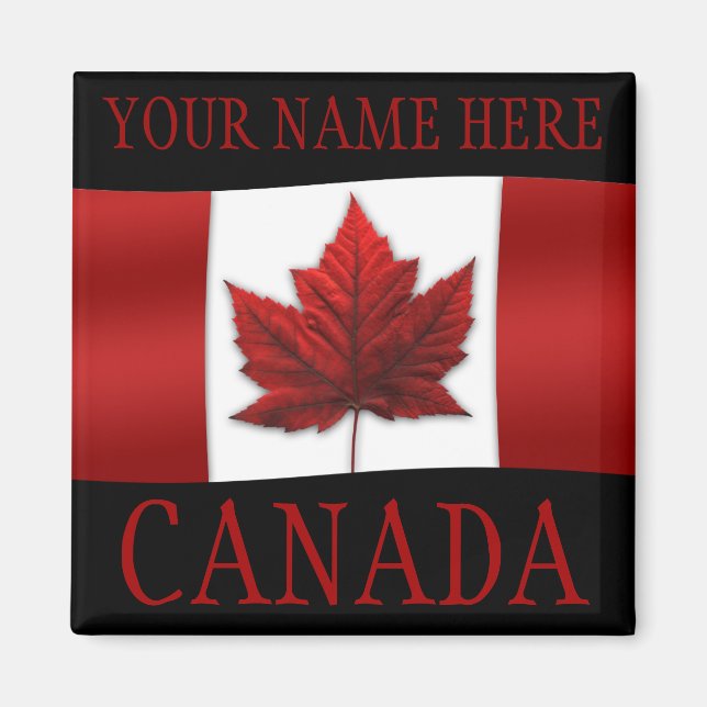 Canada Flag Fridge Magnet Canada Maple Leaf Magnet (Front)