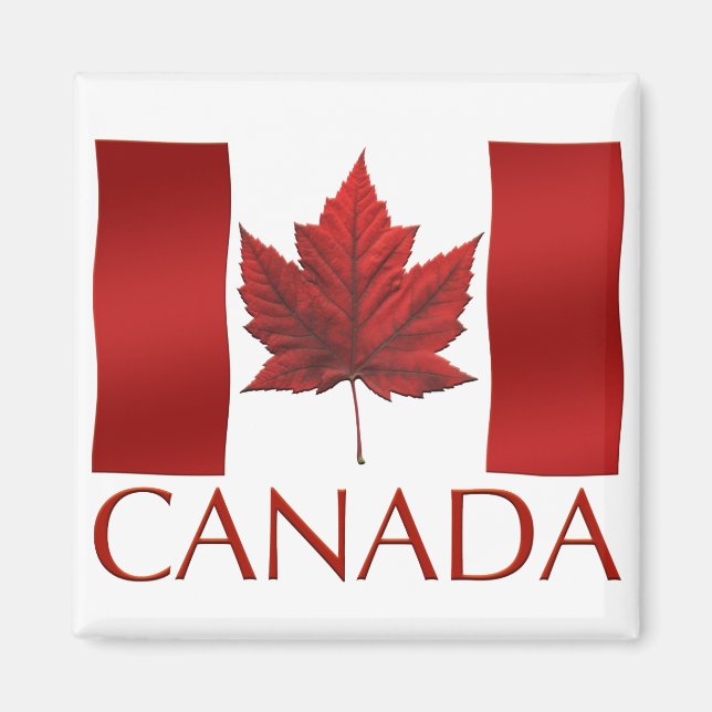 Canada Flag Fridge Magnet Canada Maple Leaf Magnet (Front)
