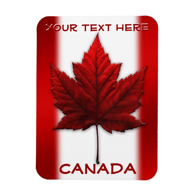 Canada Flag Fridge Magnet Custom Canada Magnets (Vertical)