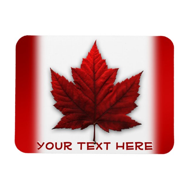 Canada Flag Fridge Magnet Custom Canada Magnets (Horizontal)