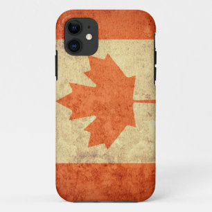 Canada Flag - Grunge iPhone 11 Case