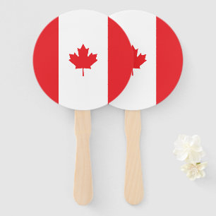 Canada flag hand fan