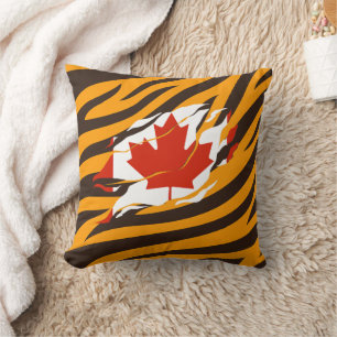 CANADA Flag Inside Me, Canadian inside Claw Mark  Cushion