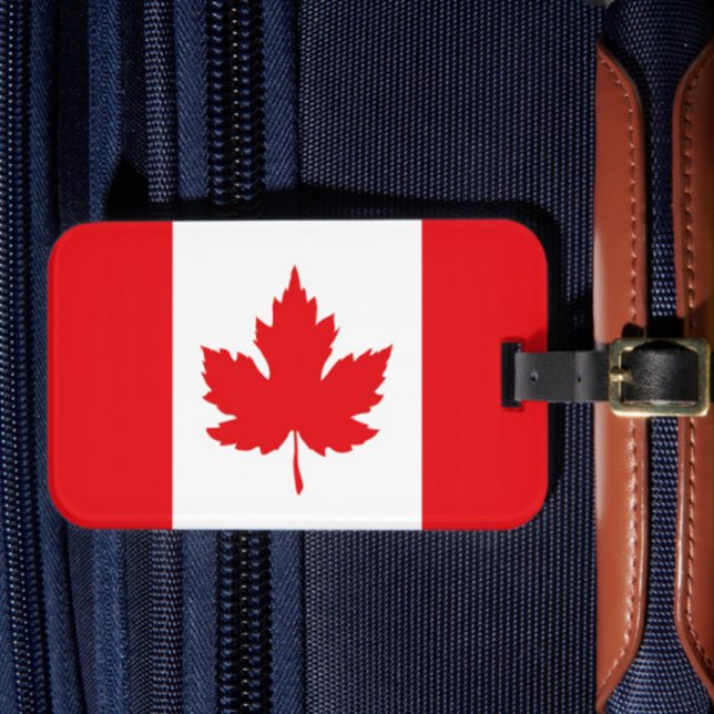Canada Flag Inspired Travel Luggage Tag (Creator Uploaded)