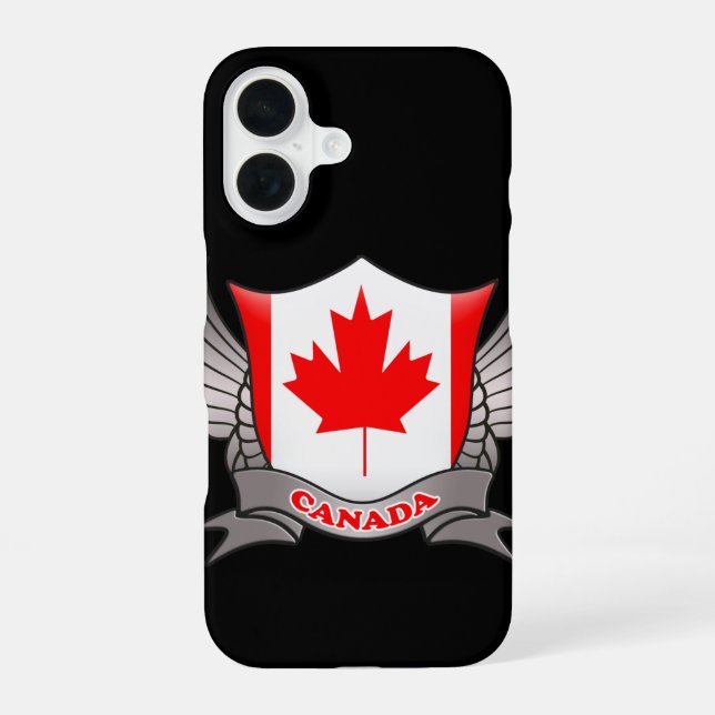 Canada Flag iPhone 16 Case (Back)