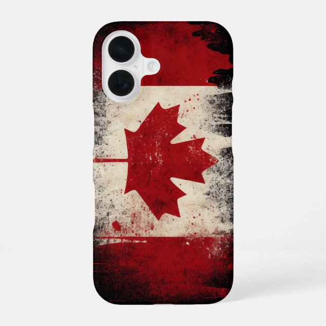 Canada Flag iPhone 16 Case (Back)