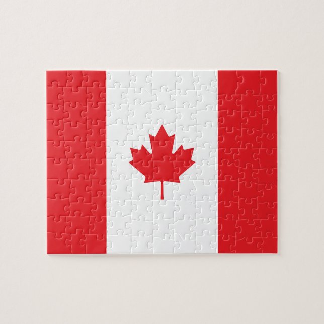 Canada flag jigsaw puzzle (Horizontal)