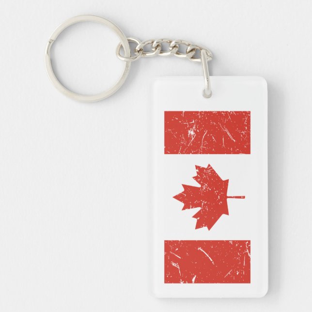 Canada Flag Key Ring (Front)