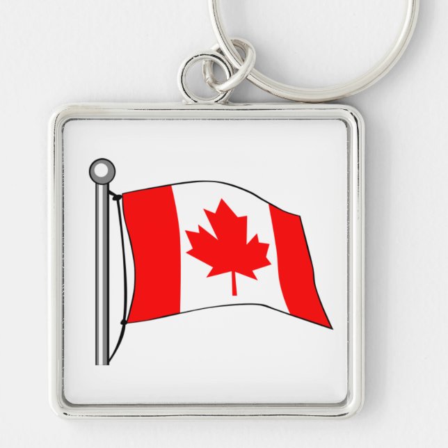 Canada Flag Key Ring (Front)