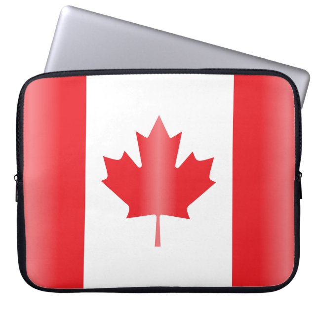 Canada flag laptop sleeve (Front)