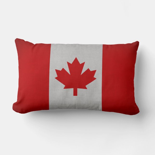 Canada Flag Lumbar Cushion (Front)