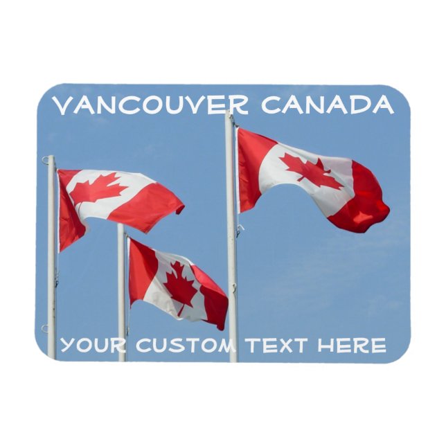 Canada Flag Magnet Canada Personalised Magnet (Horizontal)