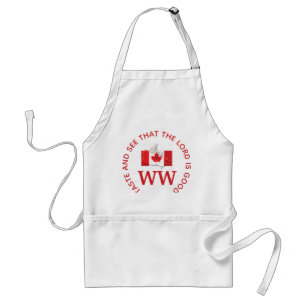 CANADA Flag Map   MONOGRAM Customised Scripture Standard Apron