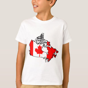 canada flag map T-Shirt