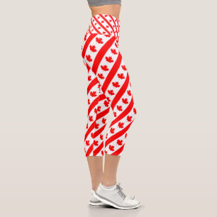 Canada Flag Maple Leaf Leggings