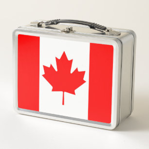 Canada Flag Metal Lunch Box