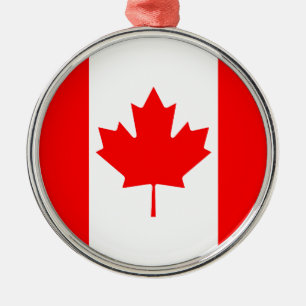 Canada Flag Metal Ornament