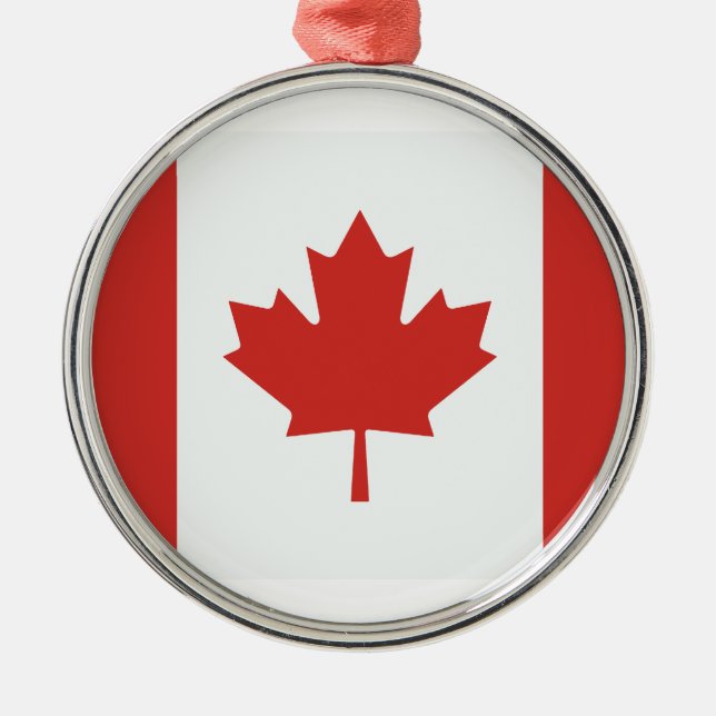Canada Flag Metal Ornament (Front)