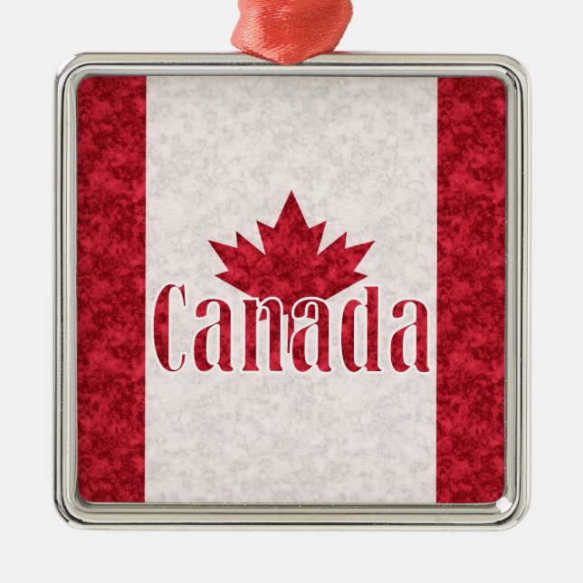 Canada, flag metal ornament (Front)