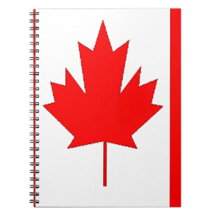 Canada flag notebook