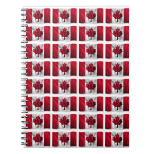 Canada flag notebook